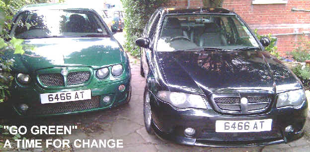 MG ZT "TIME FOR CHANGE" - GO GREEN